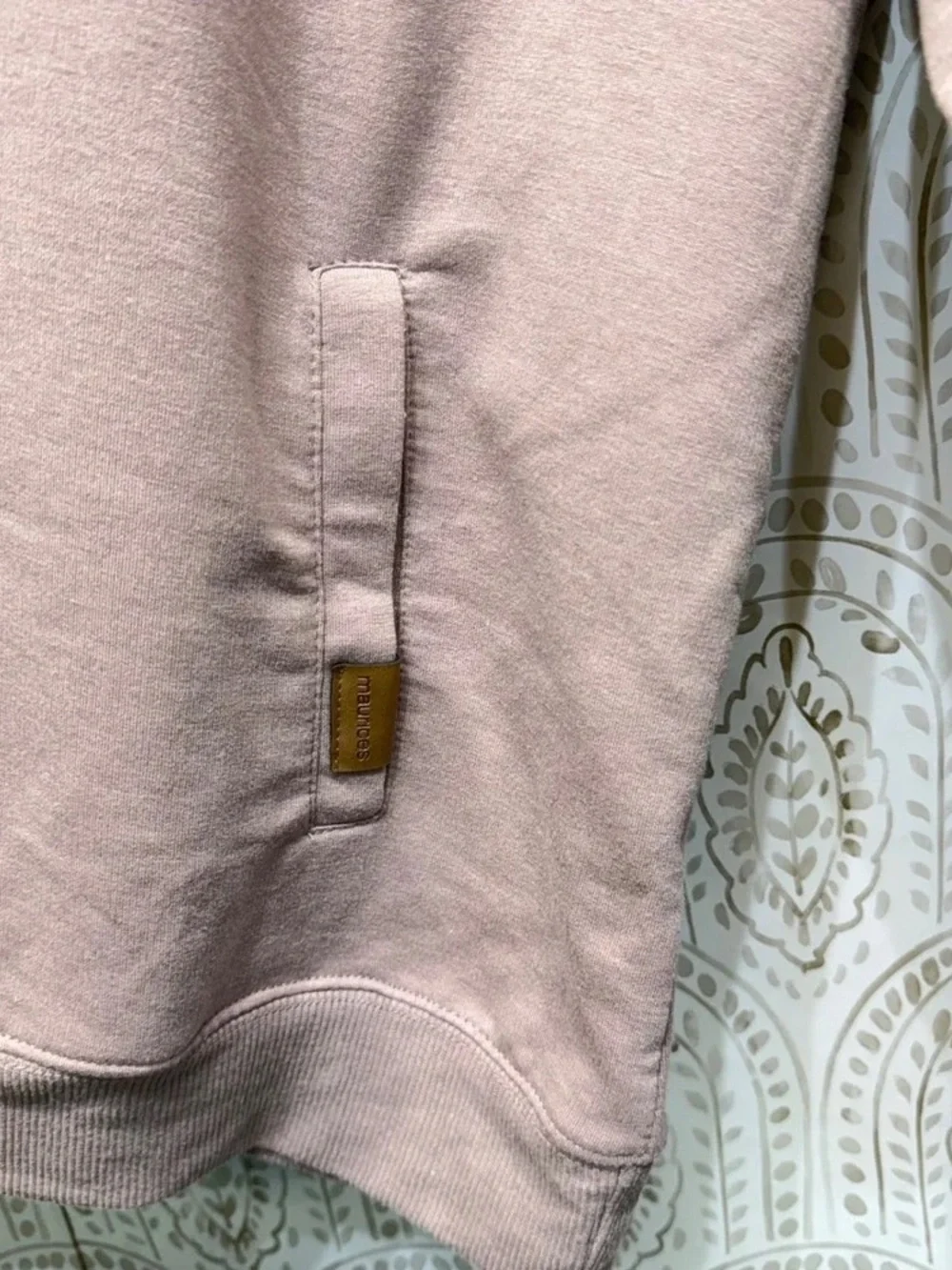 Men's Colorblock Pullover Hoodie - Dusty Rose/Grey